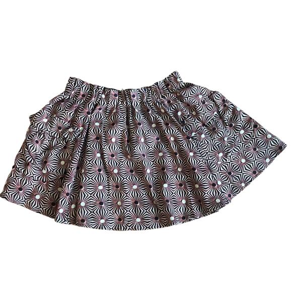 Free People Dresses & Skirts - FREE PEOPLE Geometric Print Brown Red Mini A-Line Women's Skirt Size M